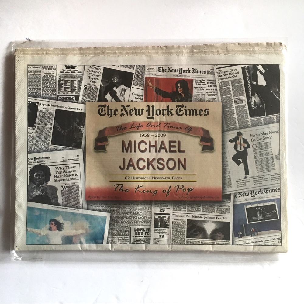Rare Michael Jackson Sealed Newspaper 62 pages